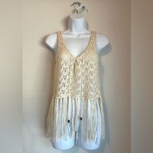 Forever21 Crocket Fringe Tank Top